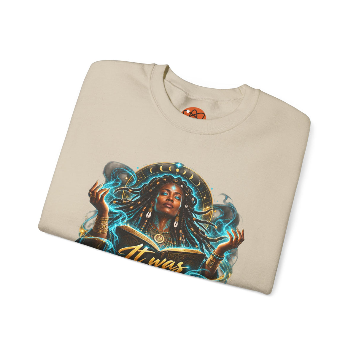 Witchy Crewneck Sweatshirt — "It Was A Spell" Magical Graphic