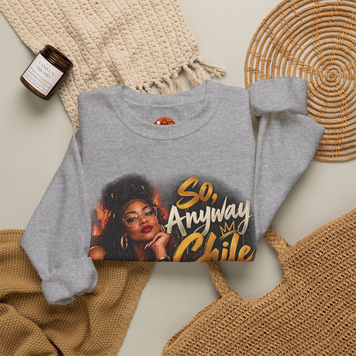 "So, Anyway Chile..." Unisex Heavy Blend™ Crewneck Sweatshirt