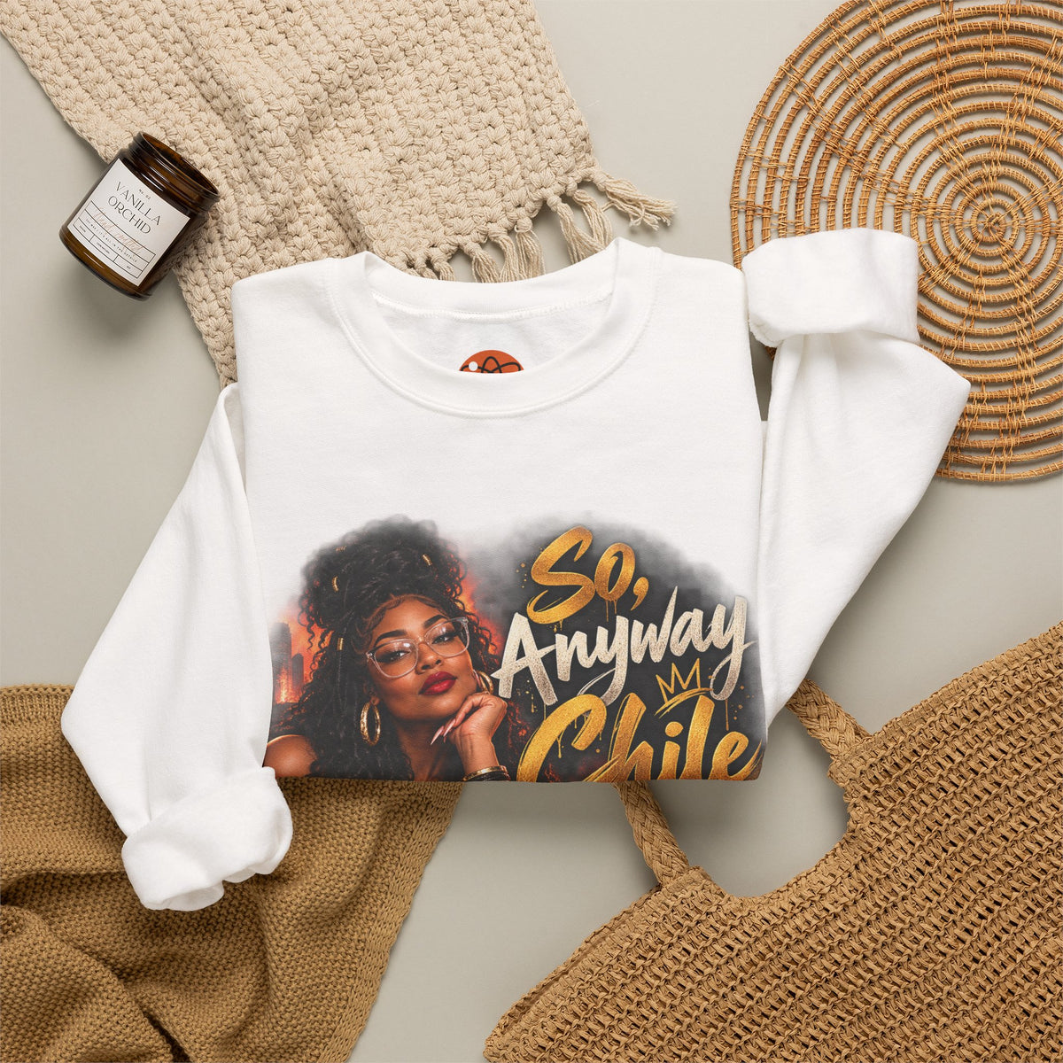"So, Anyway Chile..." Unisex Heavy Blend™ Crewneck Sweatshirt