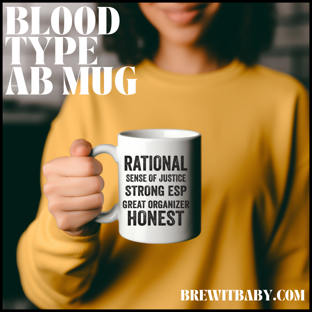 Blood Type AB Jumbo Mug, 20oz