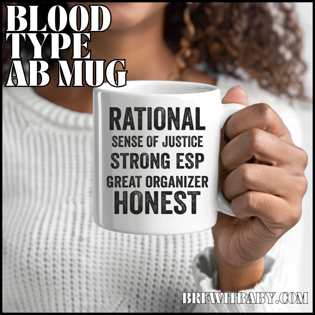 Blood Type AB Jumbo Mug, 20oz