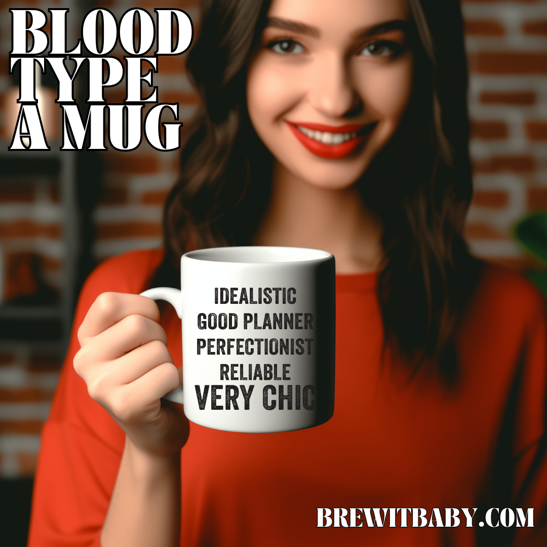 Blood Type A Jumbo Mug, 20oz