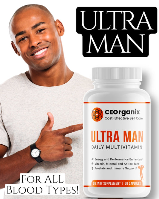 Ultra Man! - Men's Multivitamin (For Blood Types A,  B, O and AB!)