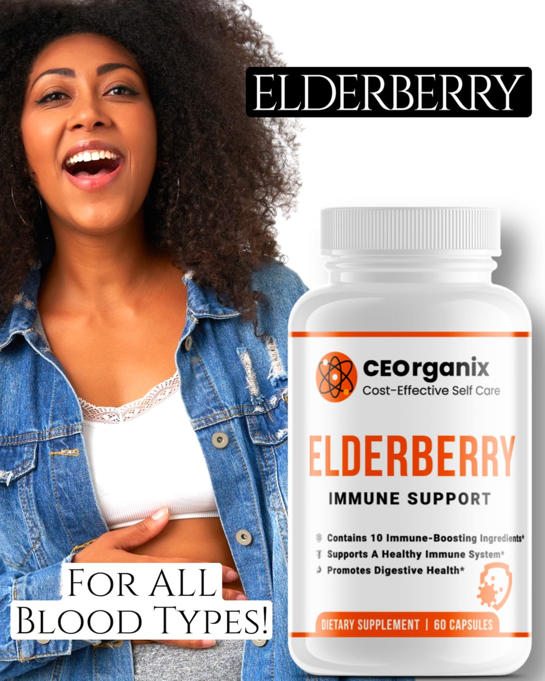 Elderberry Immune Support (For Blood Types A, B, O and AB)