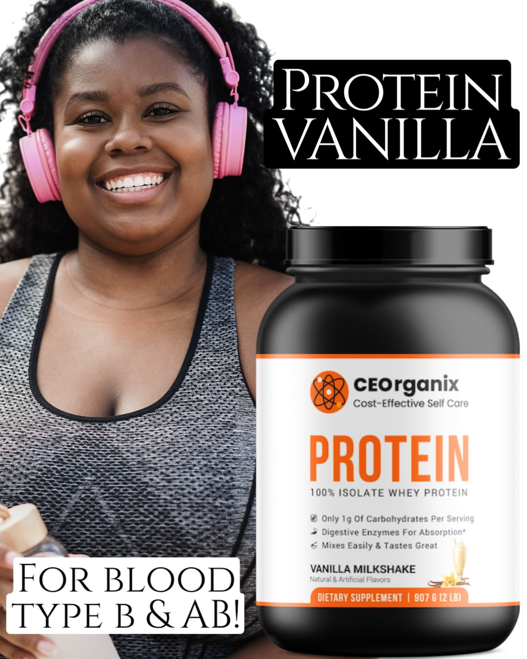 Whey Protein Vanilla (For Blood Types B and AB)