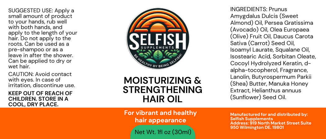 Moisturizing and Strengthening Hair Oil