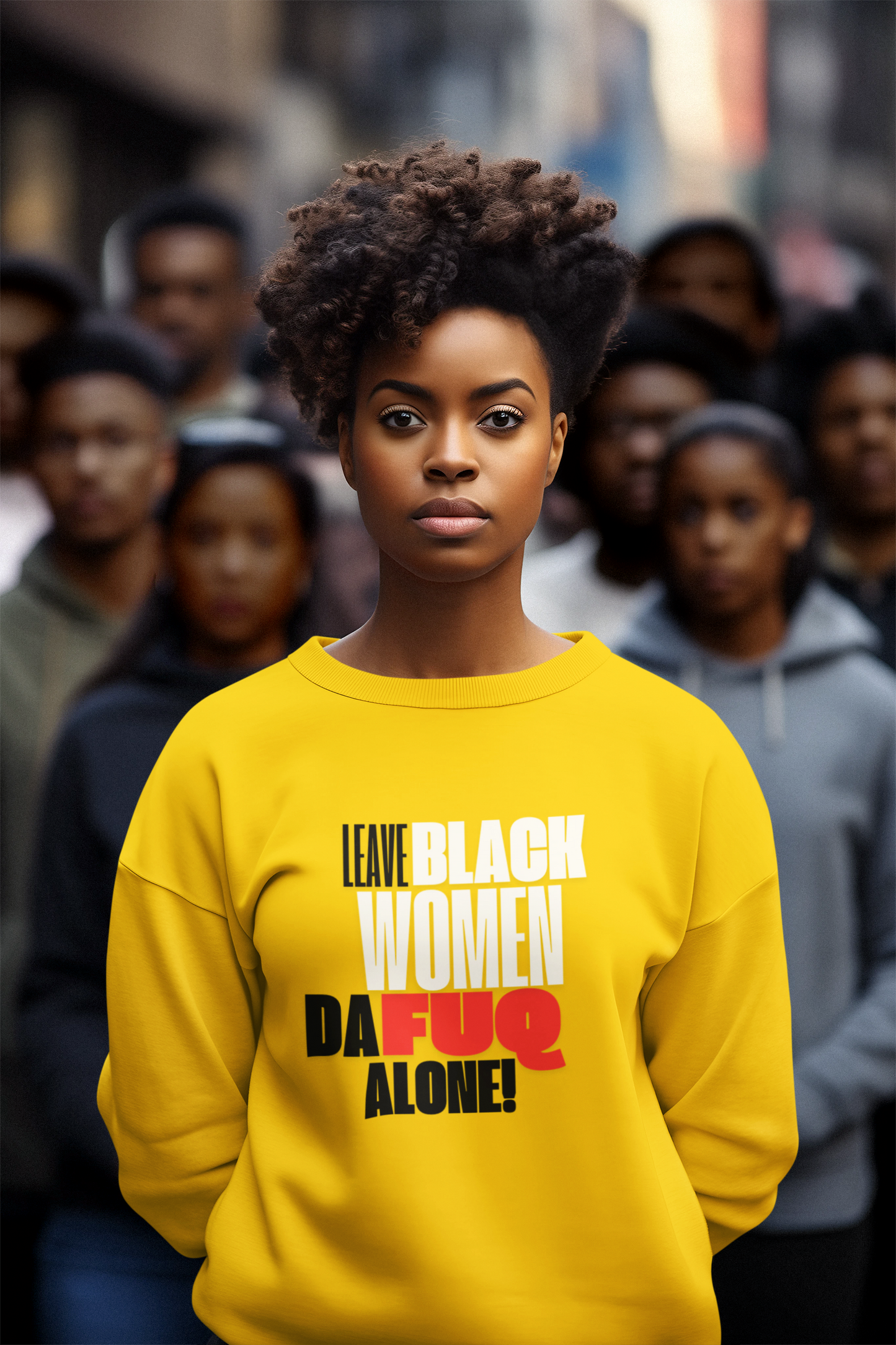 LEAVE BLACK WOMEN ALONE CREWNECK SWEATSHIRT