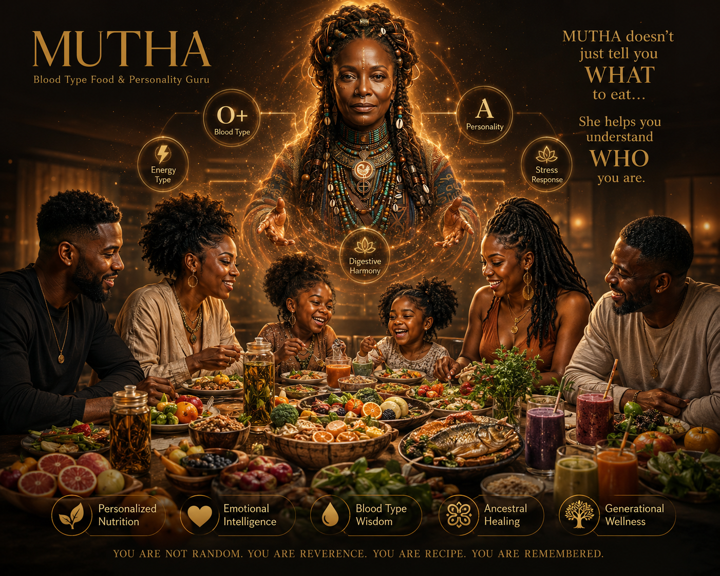 OURBLKAI PRESENTS: MUTHA YOUR BLOOD TYPE FOOD & PERSONALITY GURU