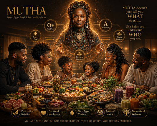OURBLKAI PRESENTS: MUTHA YOUR BLOOD TYPE FOOD & PERSONALITY GURU