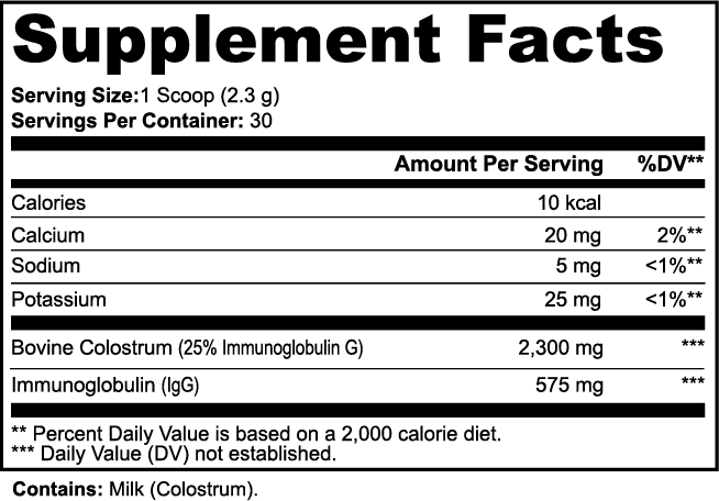 Selfish Colostrum Powder