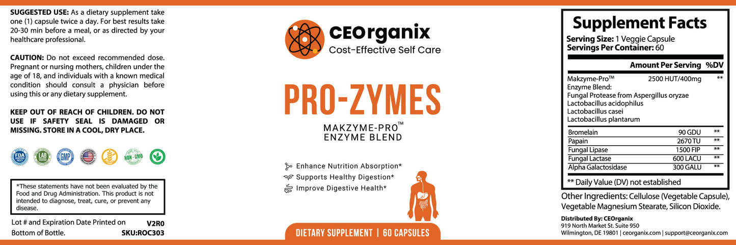 Pro-Zymes (For Blood Types A,B, O and AB)