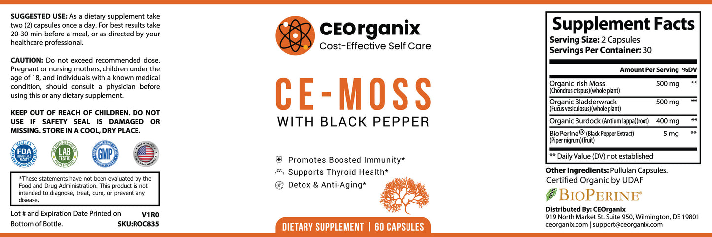 CE-Moss (Seamoss for Blood Types A, B,  O and AB)