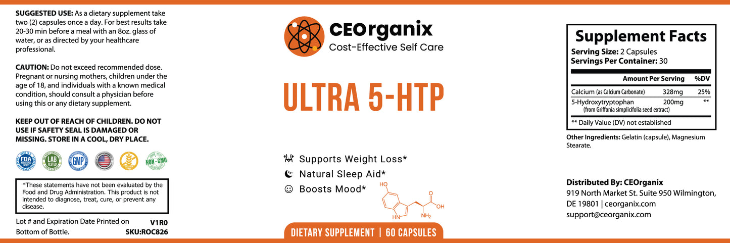 Ultra 5-HTP(Blood Type A, O, B and AB)