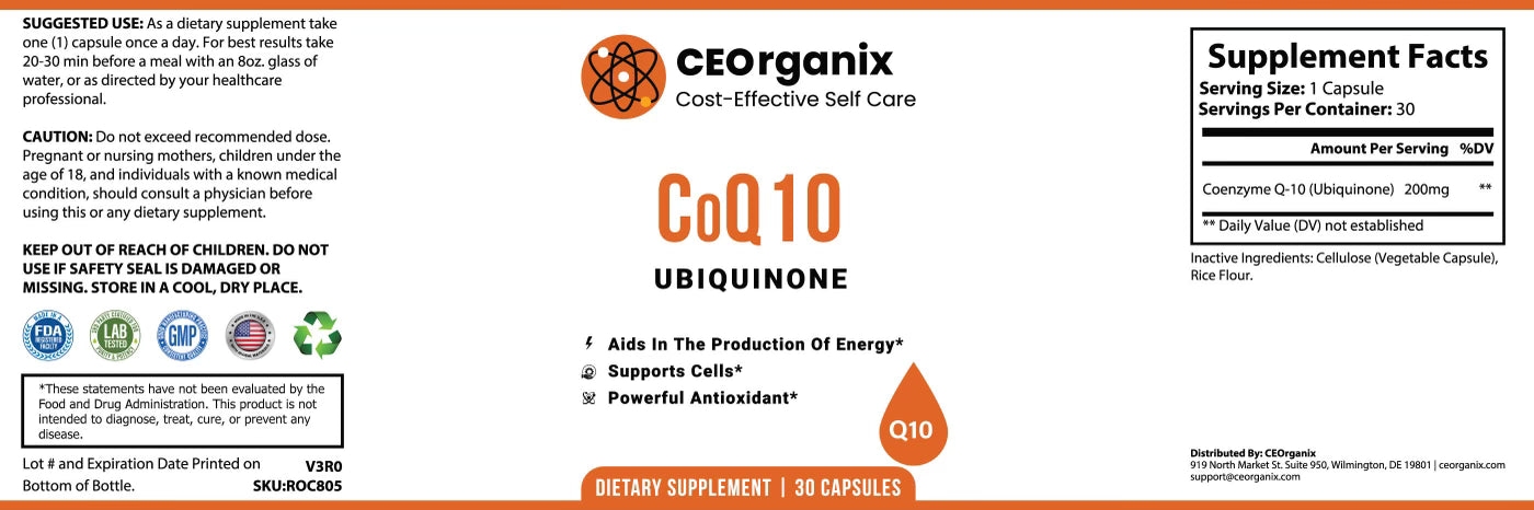 CoQ10 (For Blood Types O, A, B & AB)